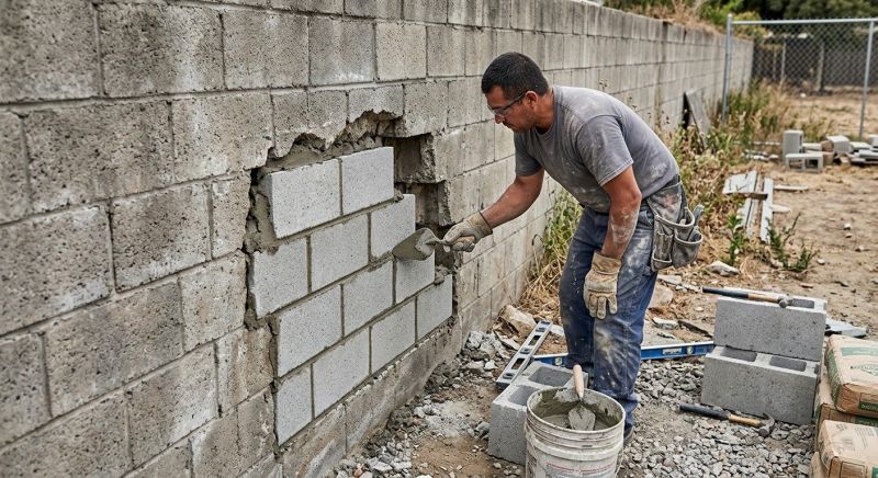 Block Wall Repair in Harleysville, PA