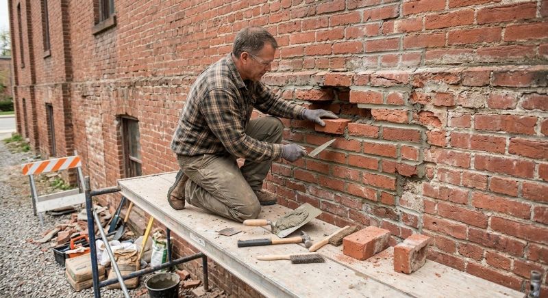 Brick Stairs Repair in Chalfont, PA