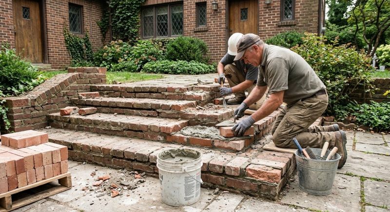 Brick Stairs Repair in Glen Mills, PA