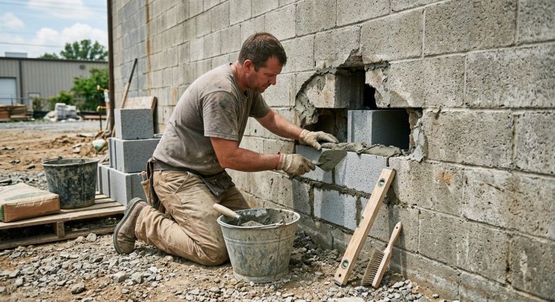 Concrete Block Repair in Camden, NJ