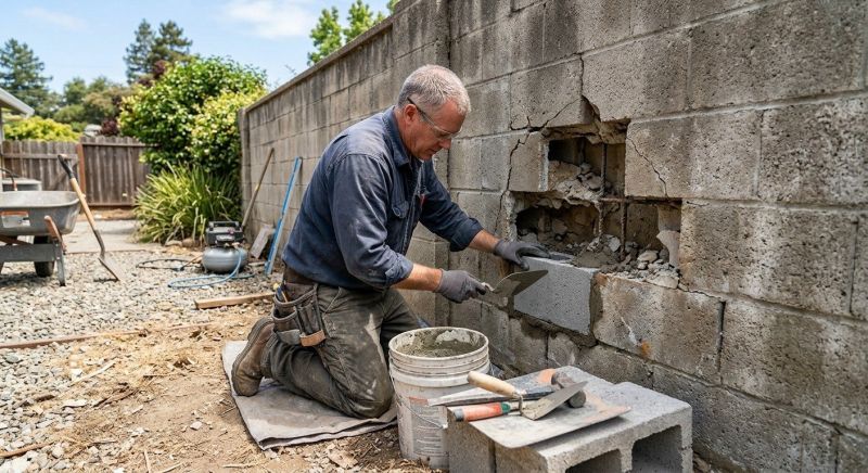Concrete Block Repair in Mount Laurel, NJ
