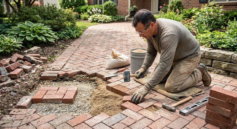Entryway Brick Repair in Philadelphia, PA
