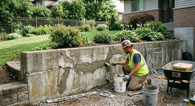 Retaining Wall Repair in Bristol, PA