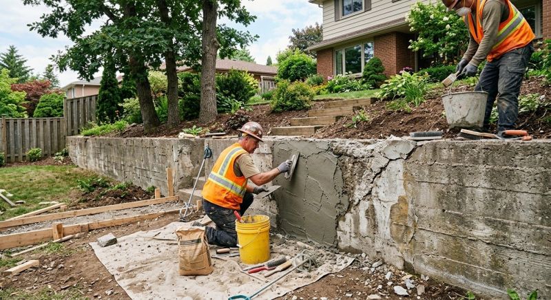 Retaining Wall Repair in Delaware County, PA