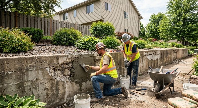 Retaining Wall Repair in Newtown Square, PA